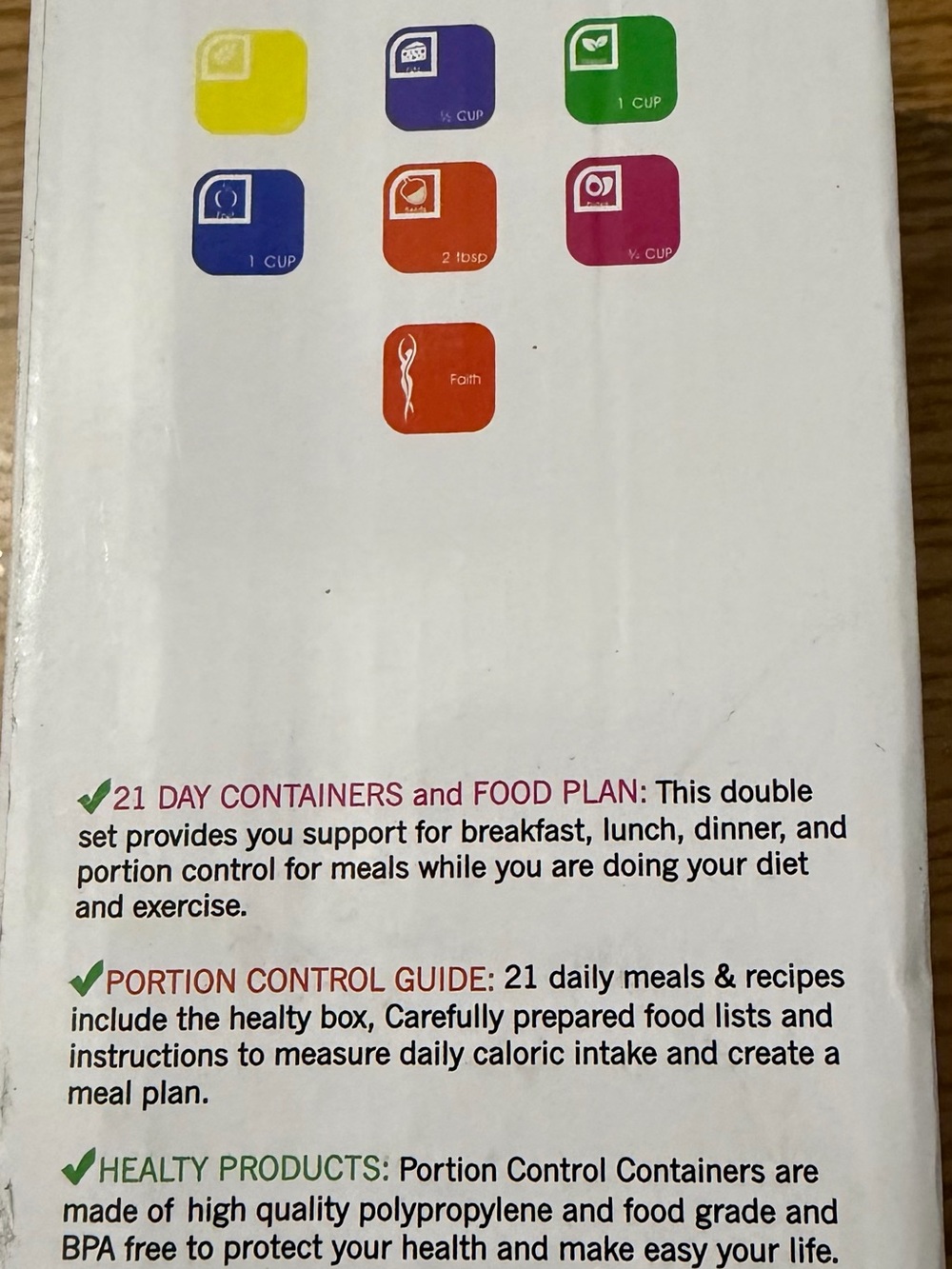 MiaForm Portion Control Container Kit - Multicolor - Picture 2 of 4